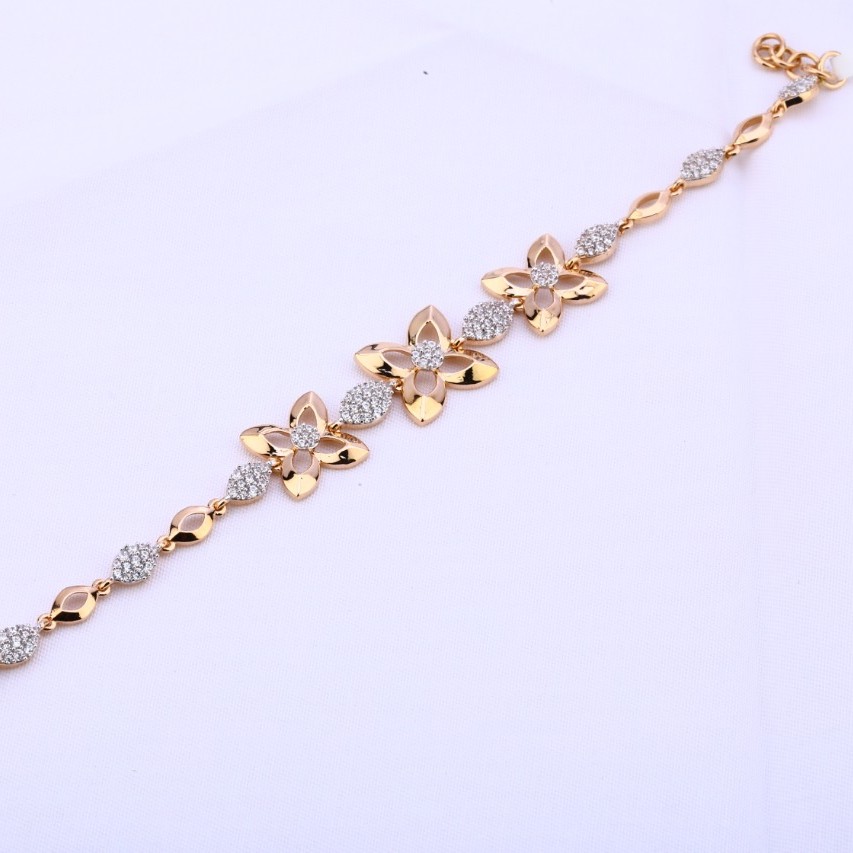 Ladies bracelet rosegold 18ct