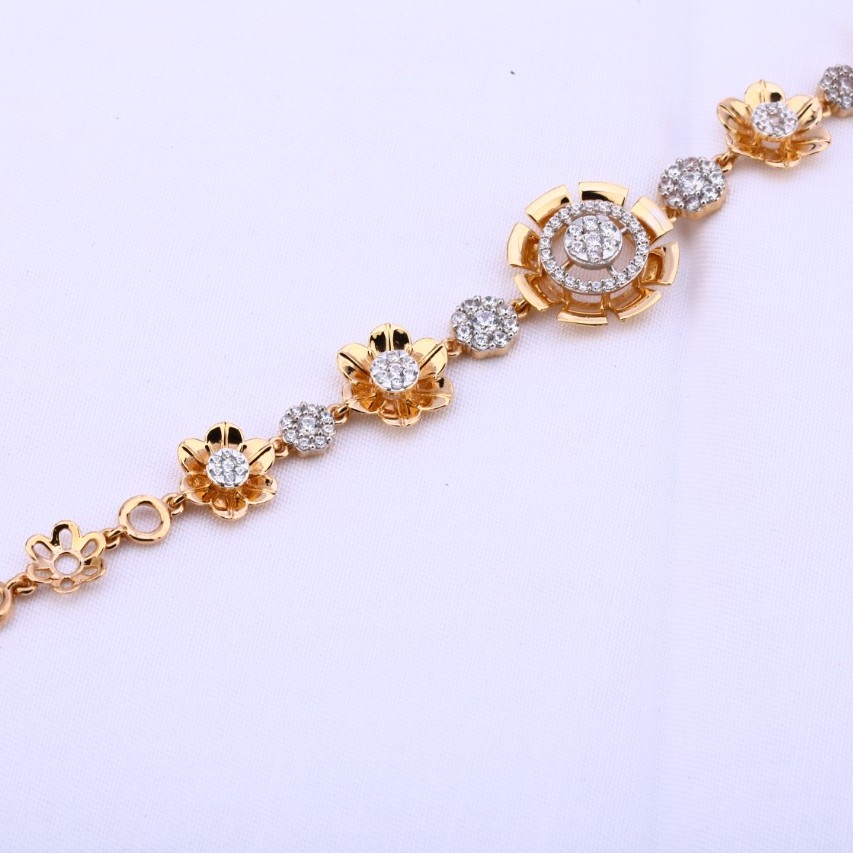 Ladies bracelet rosegold 18ct
