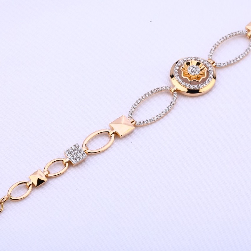 Ladies bracelet rosegold 18ct