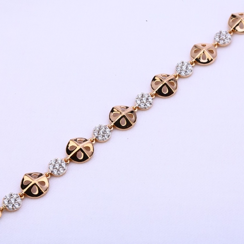 Ladies bracelet rosegold 18ct