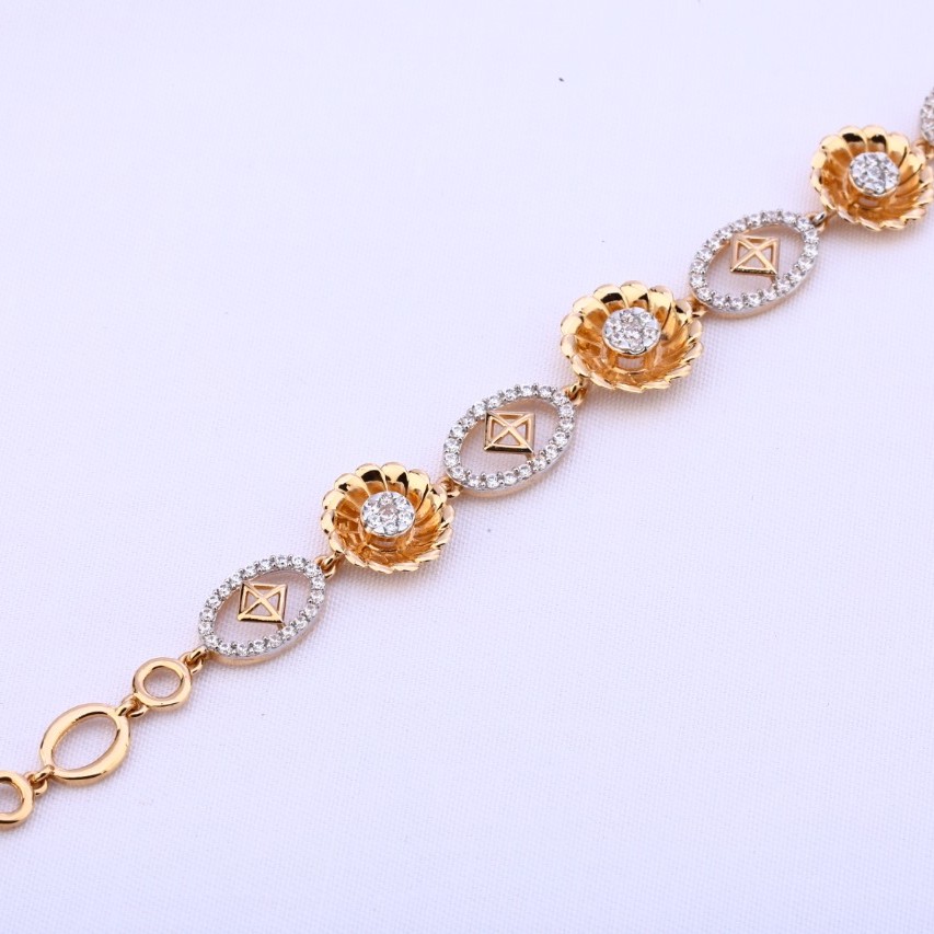 Ladies bracelet rosegold 18ct