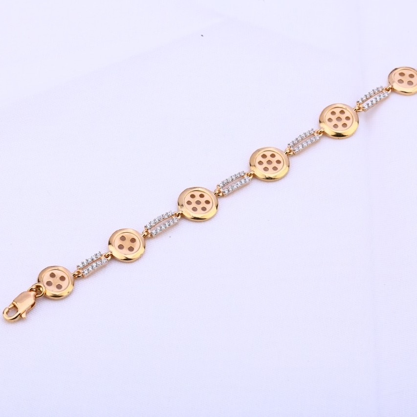 Ladies bracelet rosegold 18ct