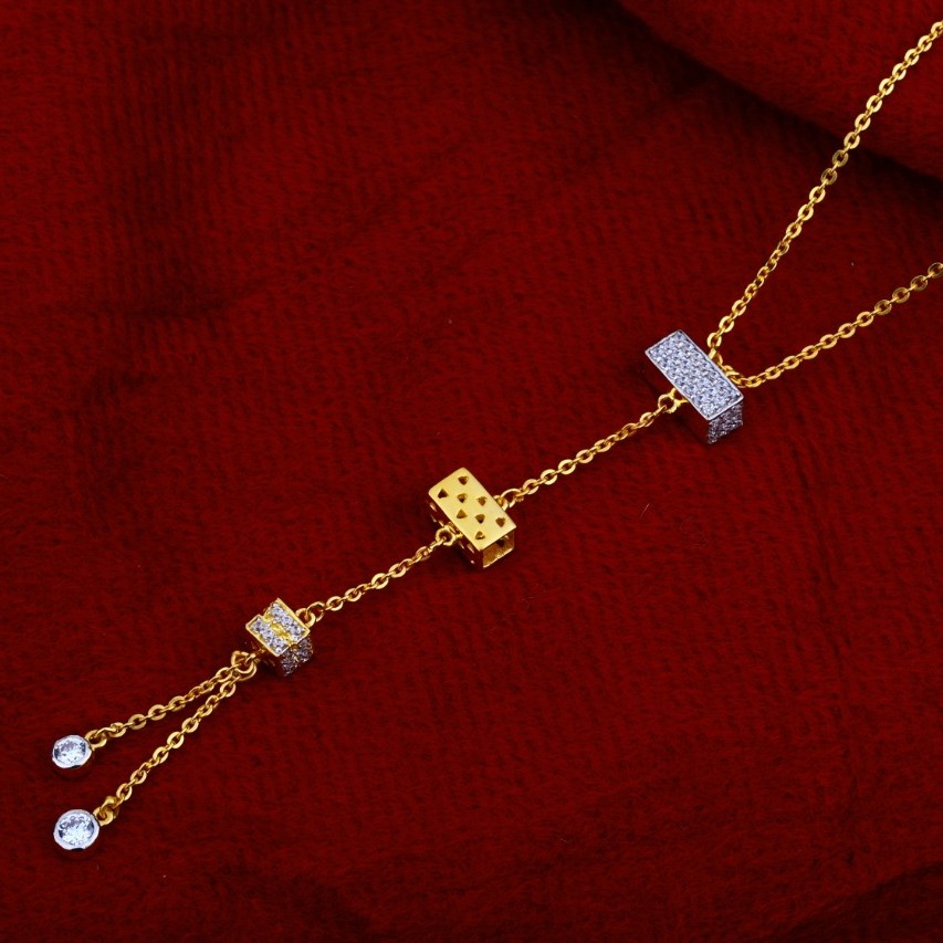 Chain with pendent fancy cz 916
