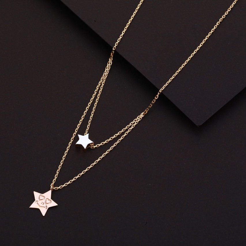 Pendent with chain rosegold