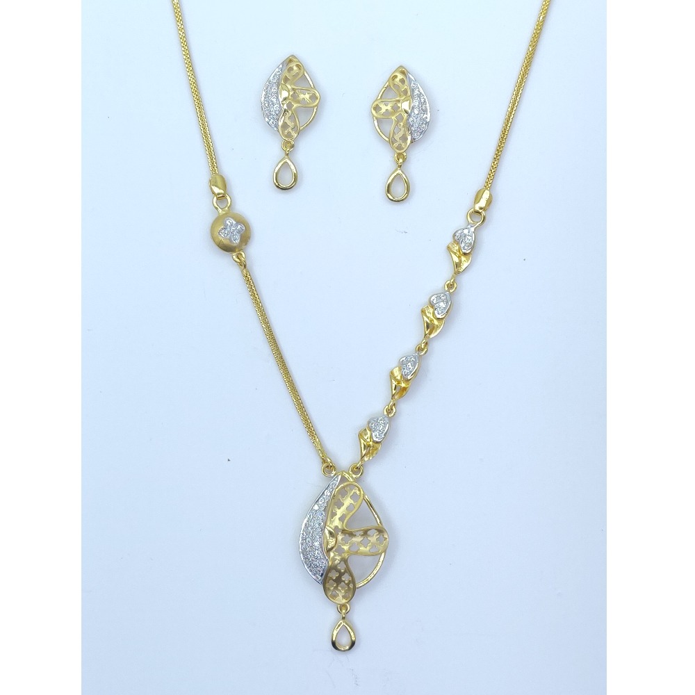 916 Gold CZ Fancy Dokiya Set For Women SSJ-N003