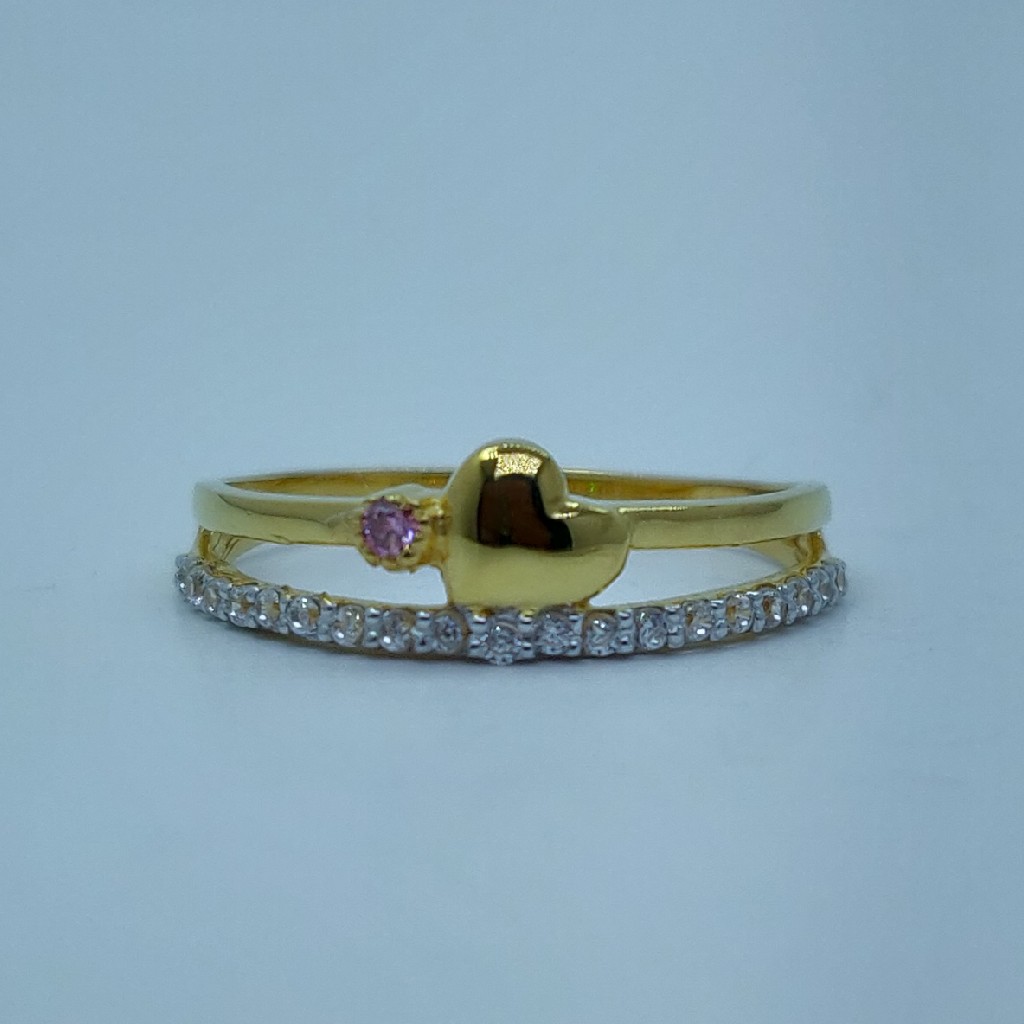 22k fancy light weight ladies ring