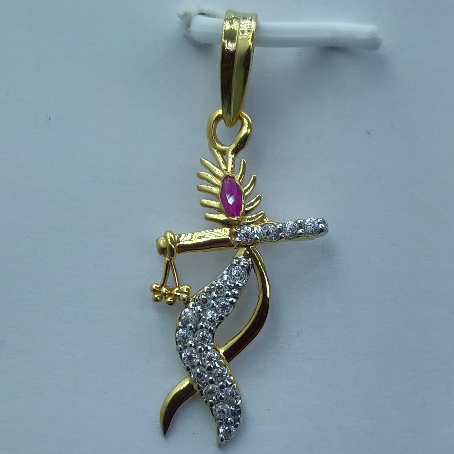 22k executive light weight krishna pendant - Image 4