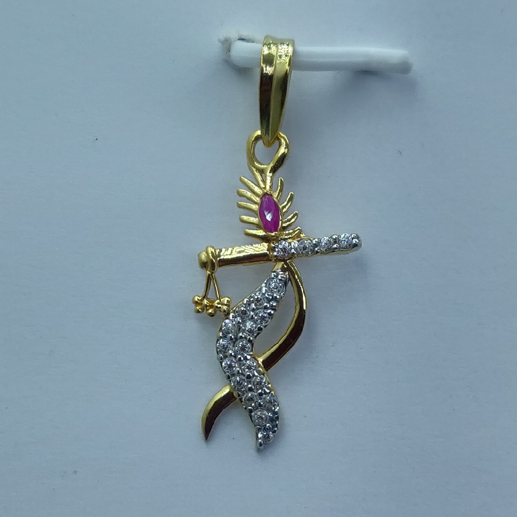 22k executive light weight krishna pendant - Image 3
