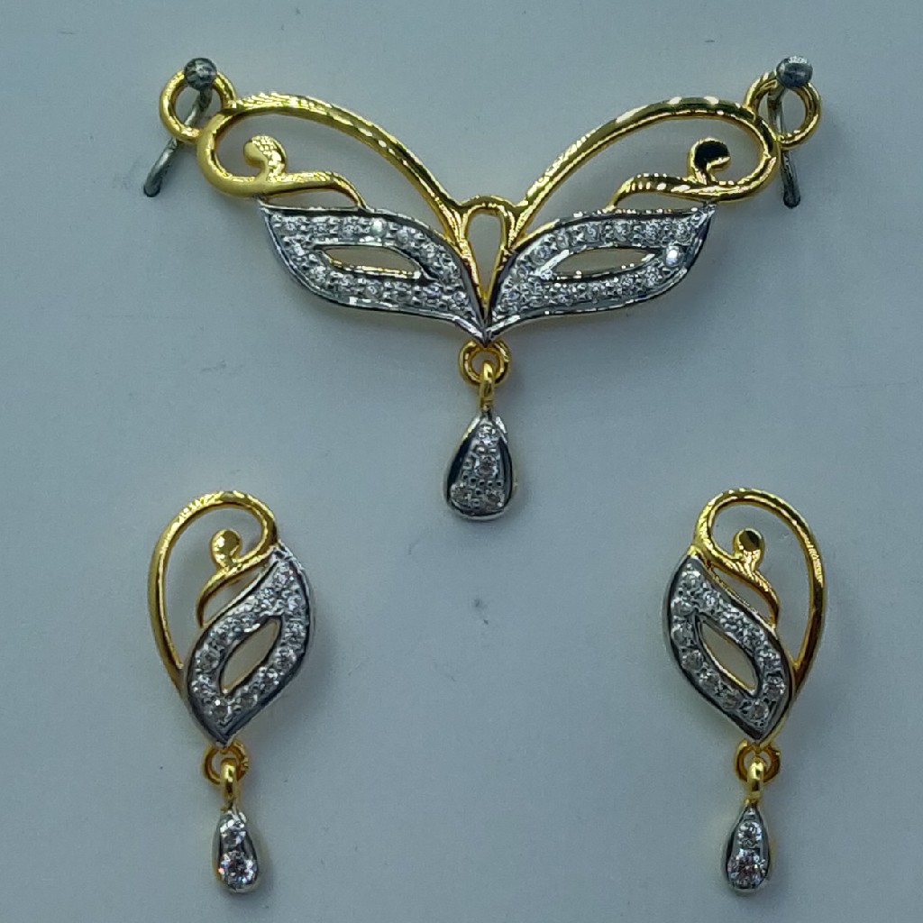 22k light weight mangalsutra with tops
