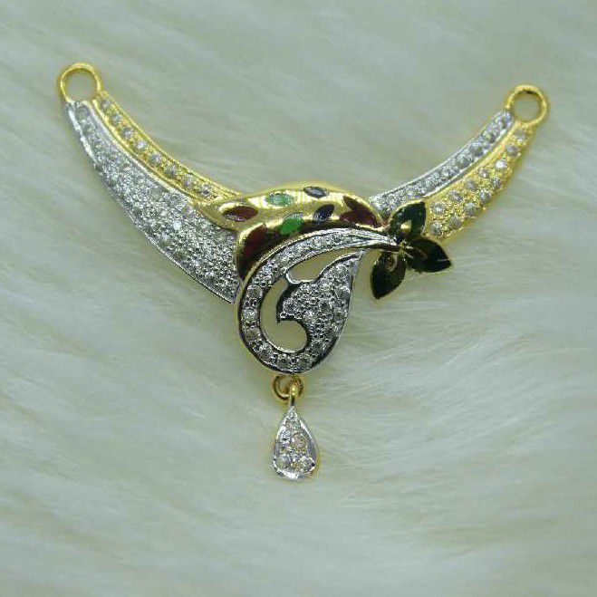 Minakari light weight mangalsutra pendant
