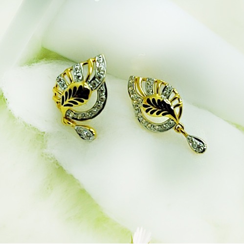 916 Gold CZ Earring SSJ-E011