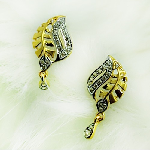 22KT Gold CZ Earring SSJ-E007