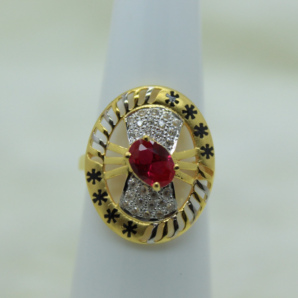 916 Gold CZ Ring SSJ-R002