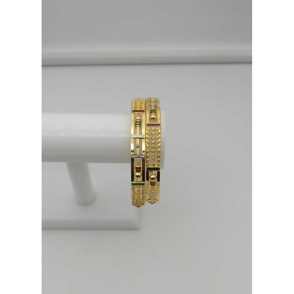 22KT Gold Fancy Bridal Copper Bangles