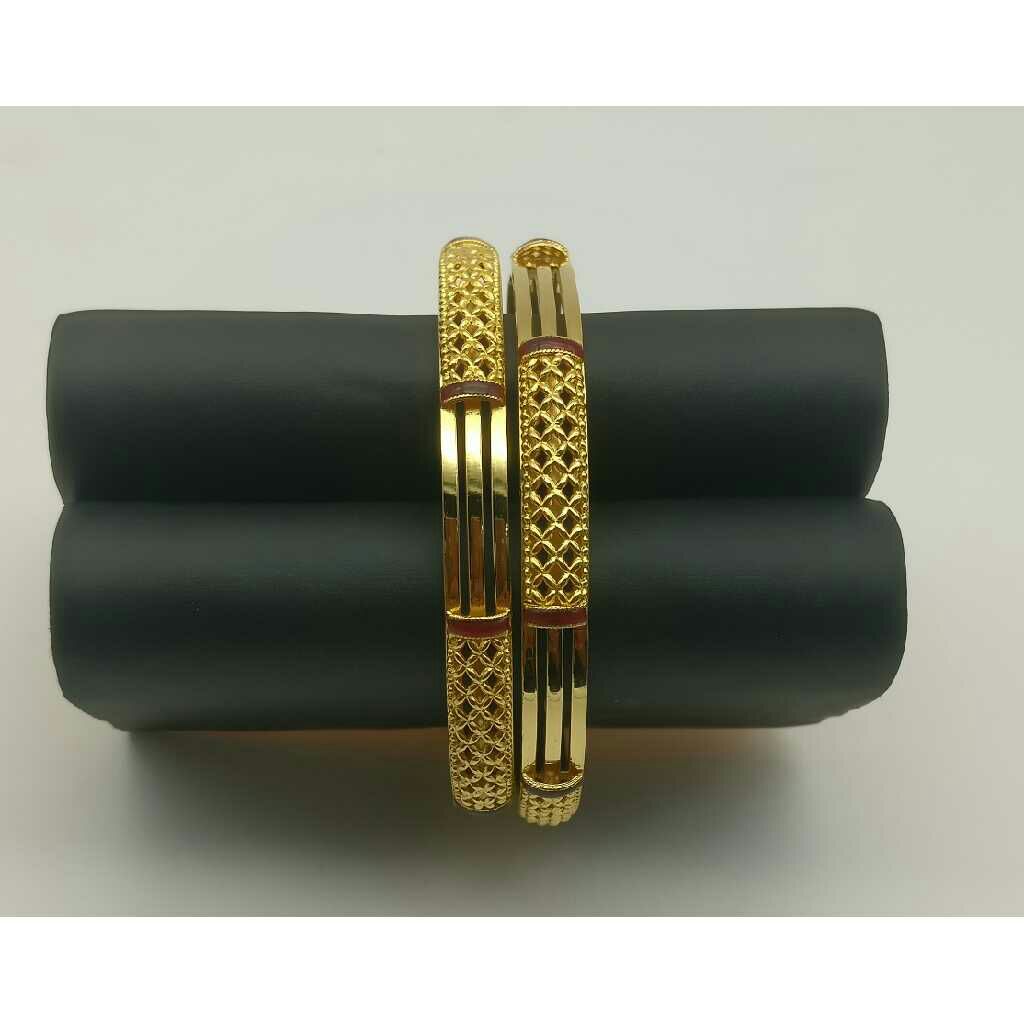 22K / 916 Gold Stylish Round Copper Kadli