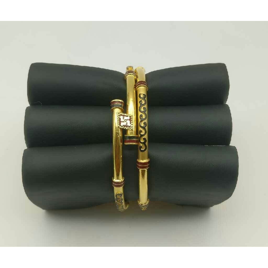 22K / 916 Gold Ladies 3 Line Pipe Kadli