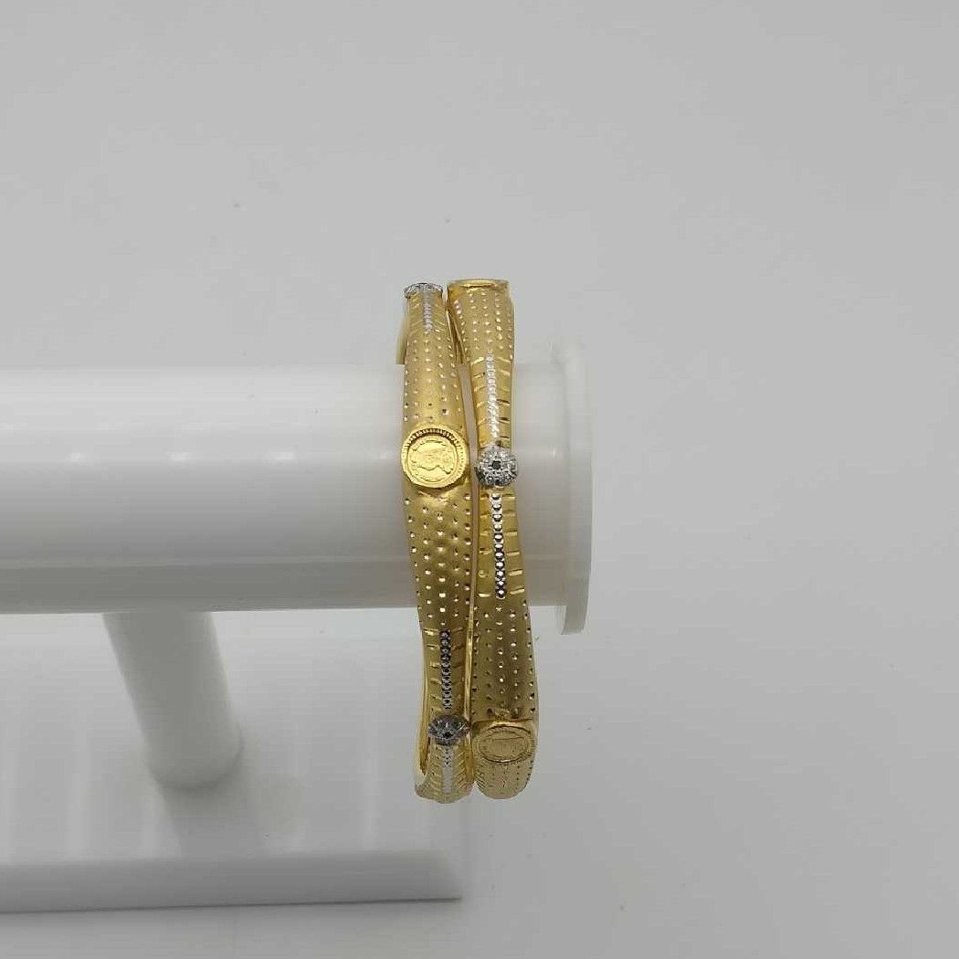 916 Yellow Gold Modern Pipe Kadli
