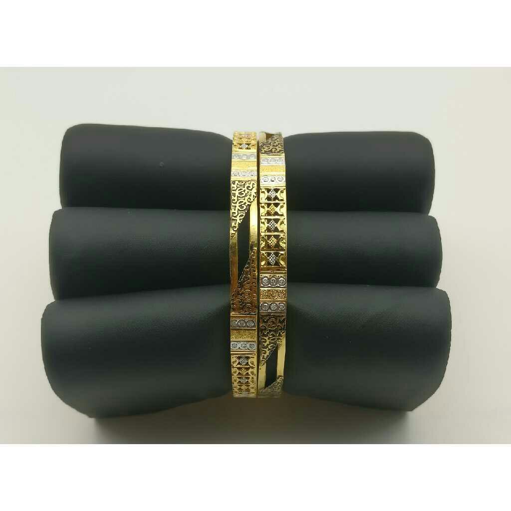 916 Yellow Gold Stone Designer kadli
