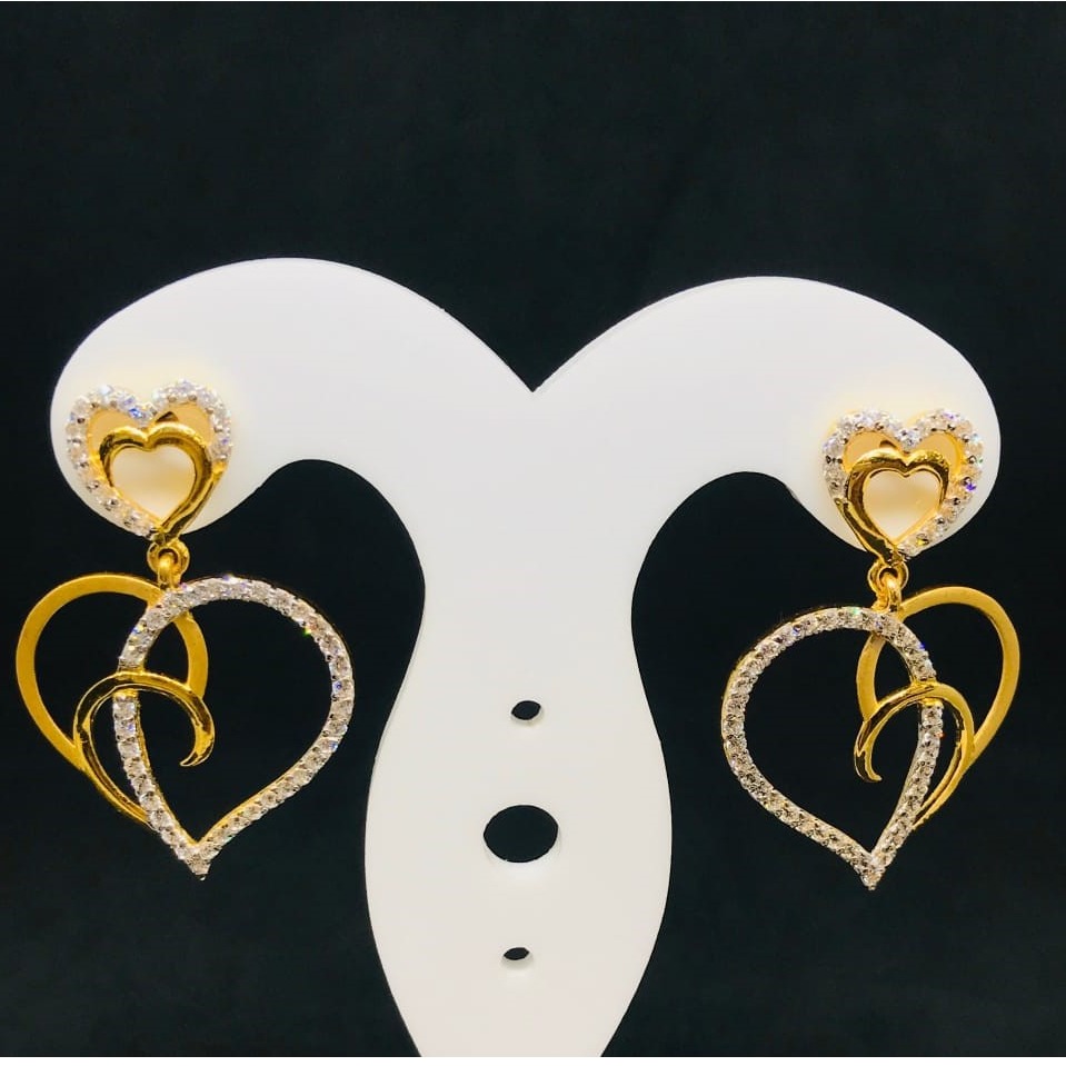 DOUBLE HEART GOLD EARRING BT0032
