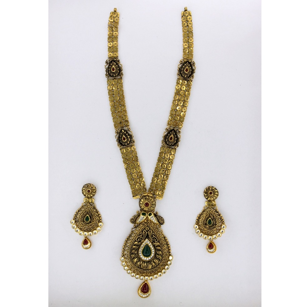 RAJWAJI ANTIQUE NECKLACE SET ST0081