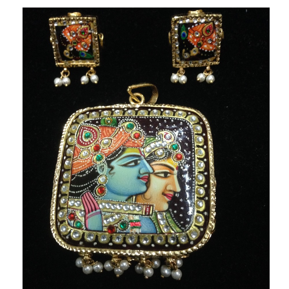 RADHA KRISHNA PENDANT SET