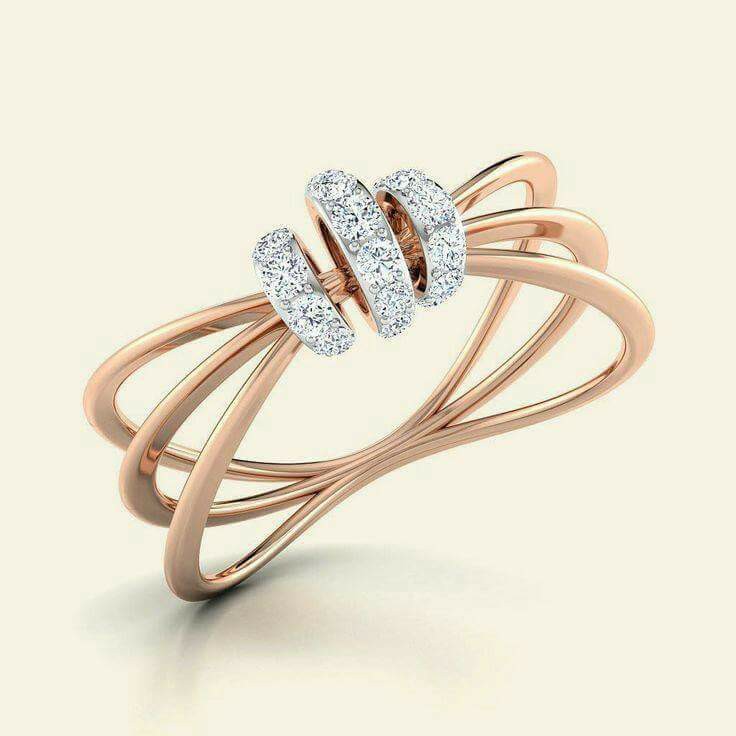 18 carat rose gold ring