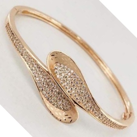 18 carat rose gold kada - Image 3
