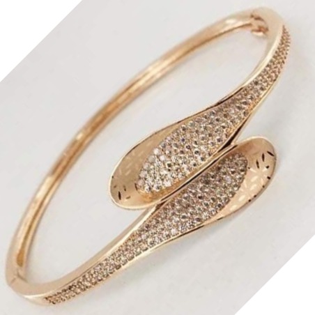18 carat rose gold kada - Image 2