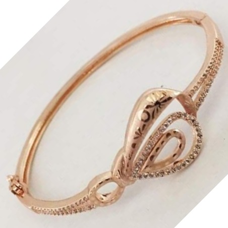 18 carat rose gold kada - Image 2