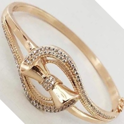 18 carat rose gold kada - Image 3