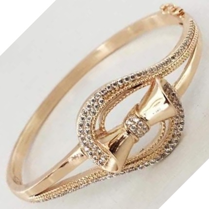 18 carat rose gold kada - Image 2