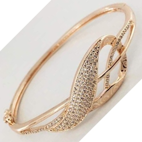 18 carat rose gold women kada - Image 2