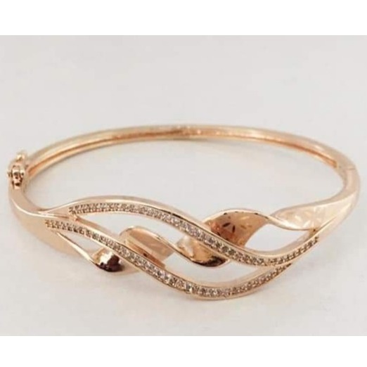 18 carat rose gold women kada
