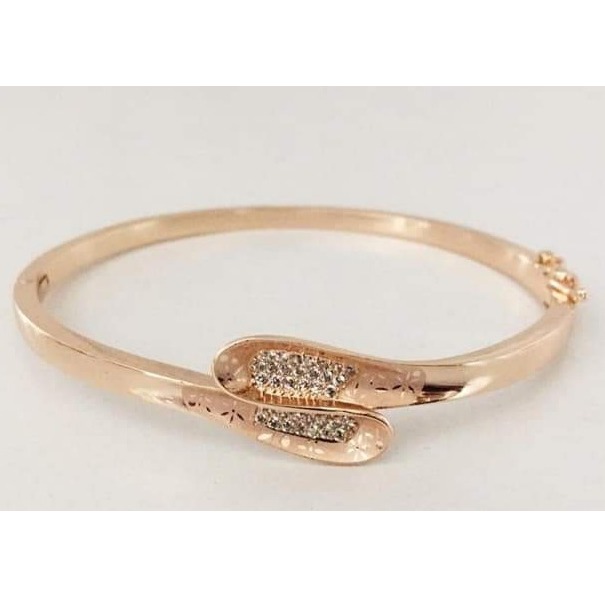 18 carat rose gold women kada