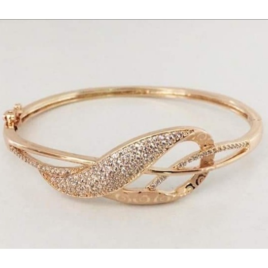 18 carat rose gold women kada