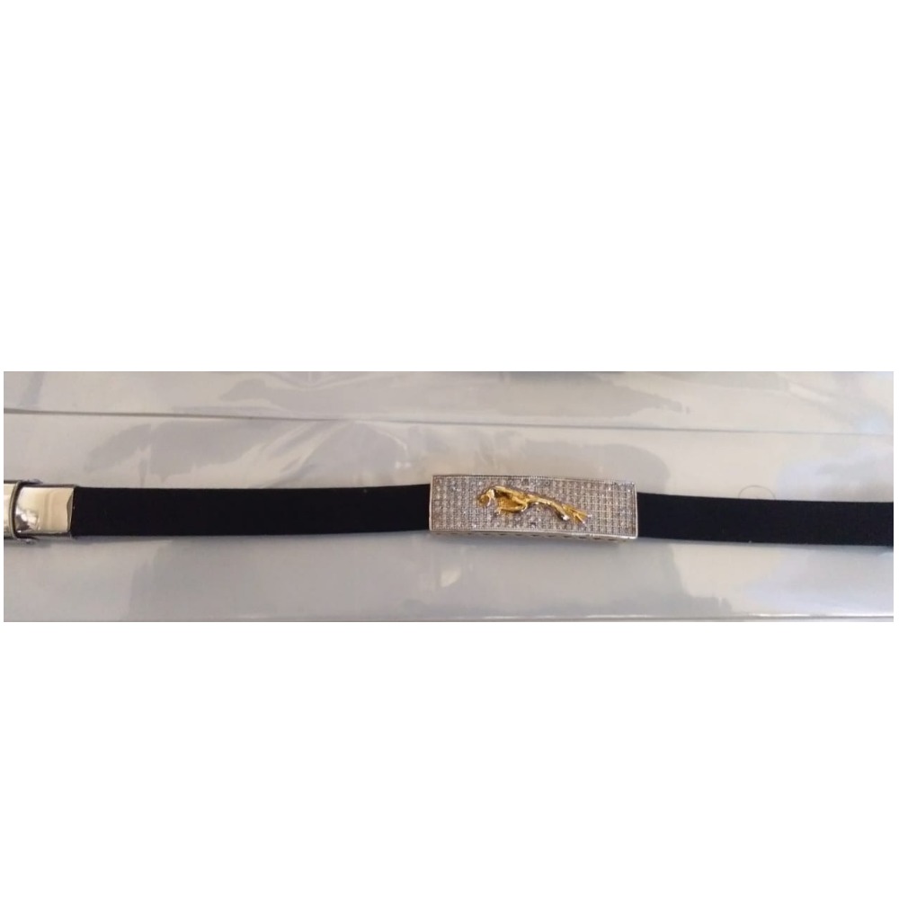 916 gold leather belt bracelet