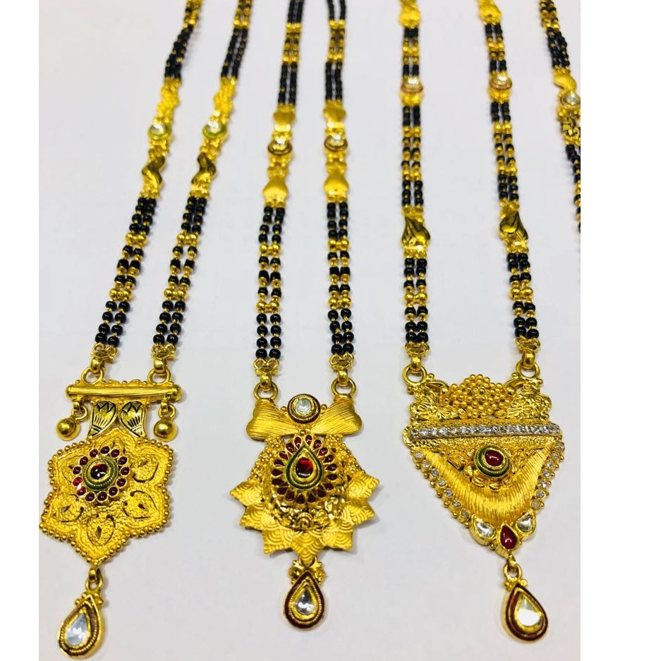 916 gold antique mangalsutra