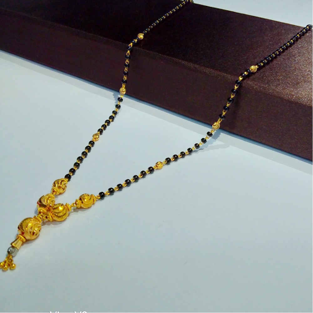 916 gold vertical mangalsutra