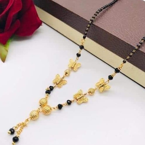916 gold butterfly mangalsutra