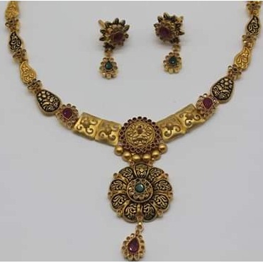916 gold antique necklace