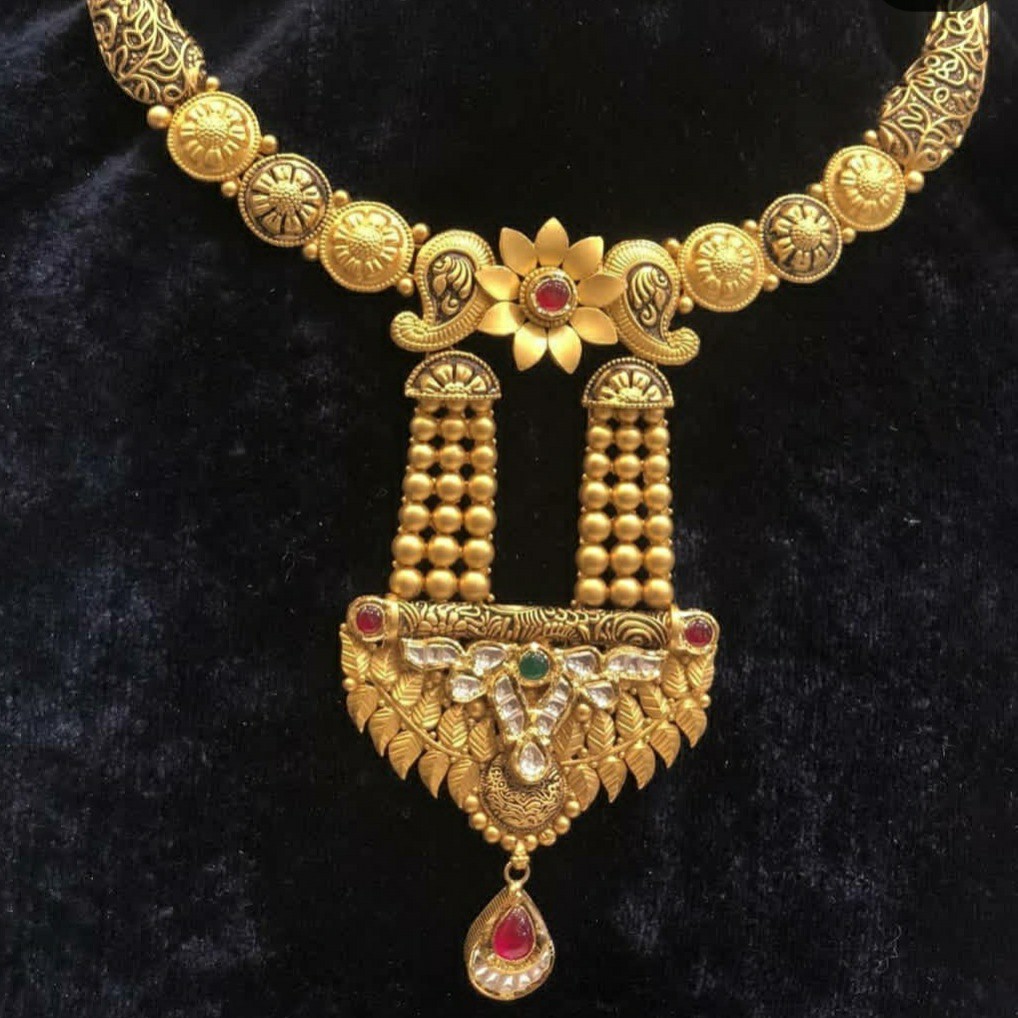 916 gold necklace set