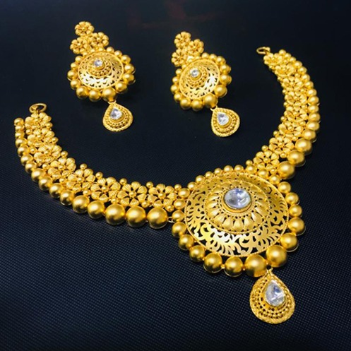 916 Gold Designer Necklace Set BJ-N008