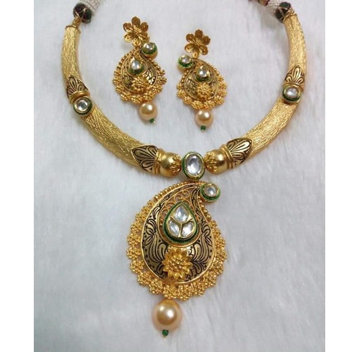 916 Gold Necklace Set For Wedding BJ-N007