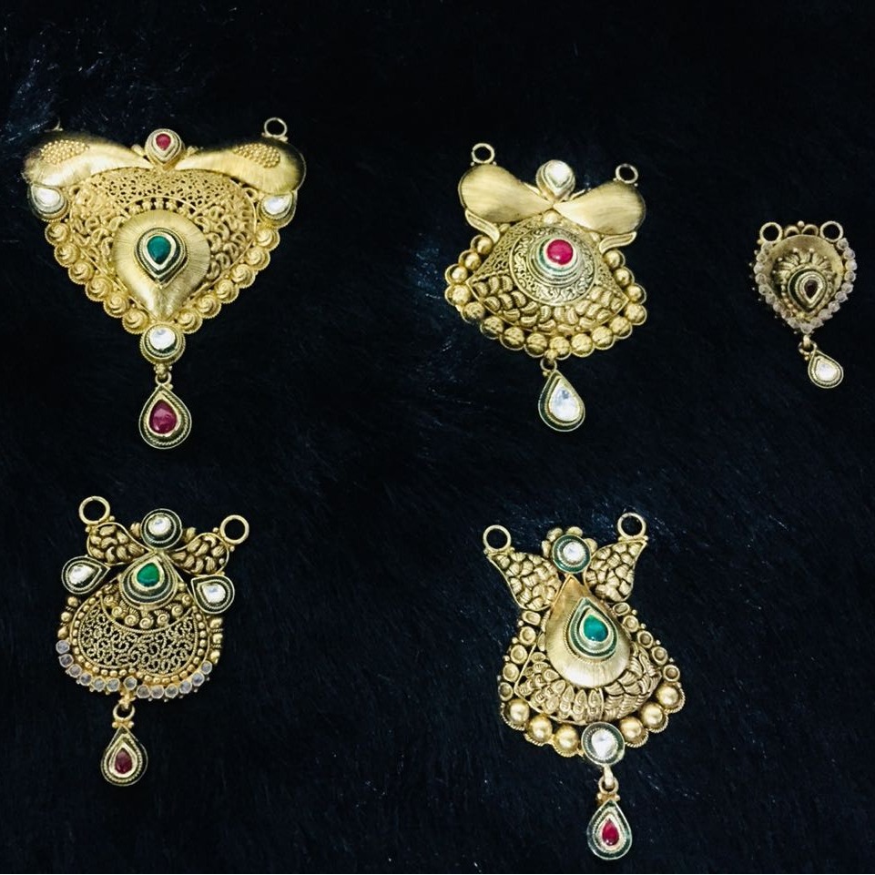 916 Gold Fancy Mangalsutra Pendant