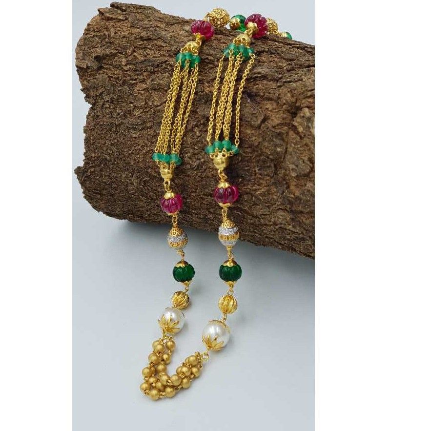 916 Gold Antique Beads Mala