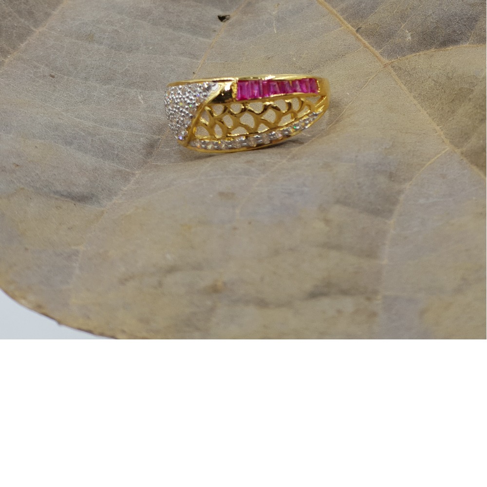 22KT Gold Ladies Designer Indian Ring
