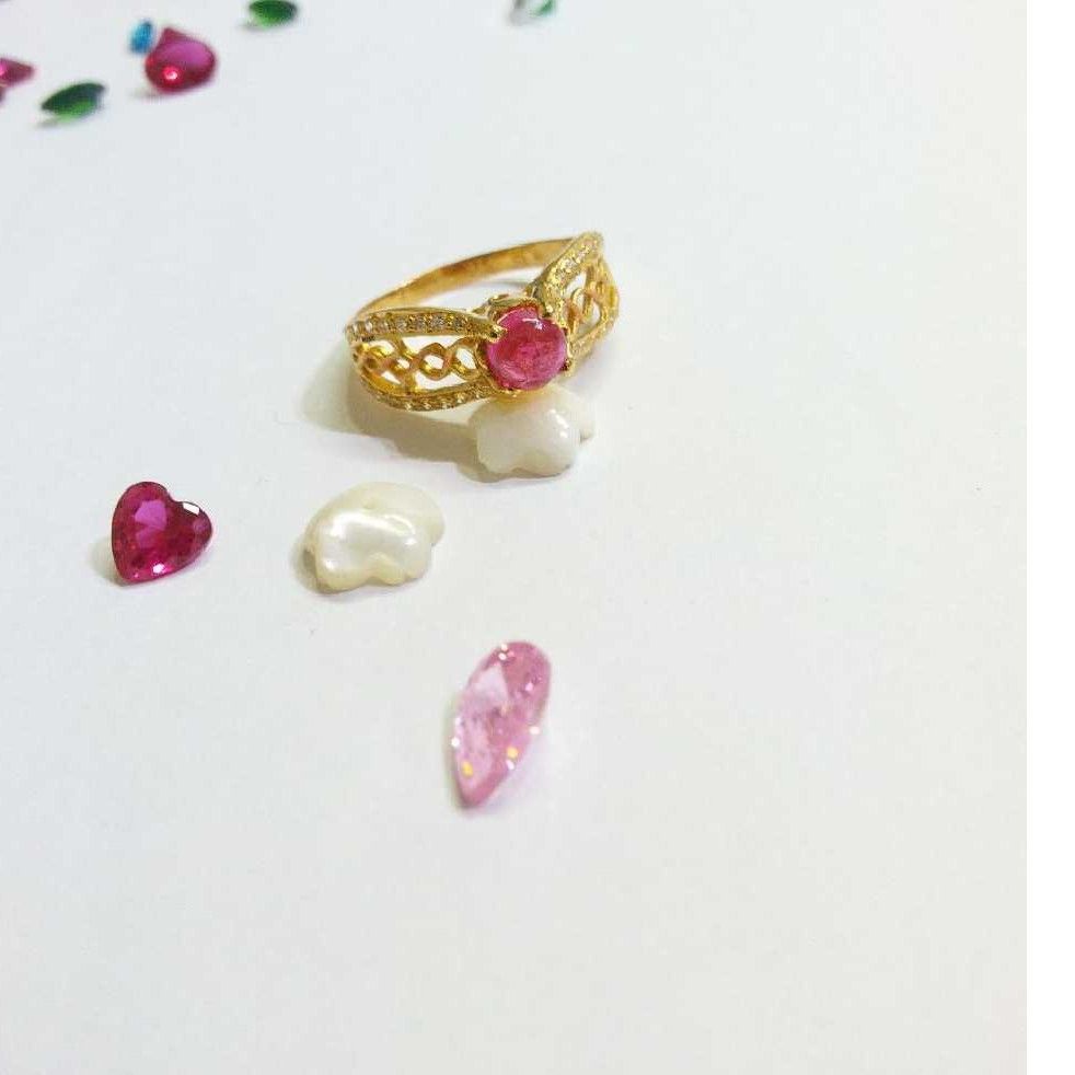 22KT Gold Ladies Indian Stylish Ring