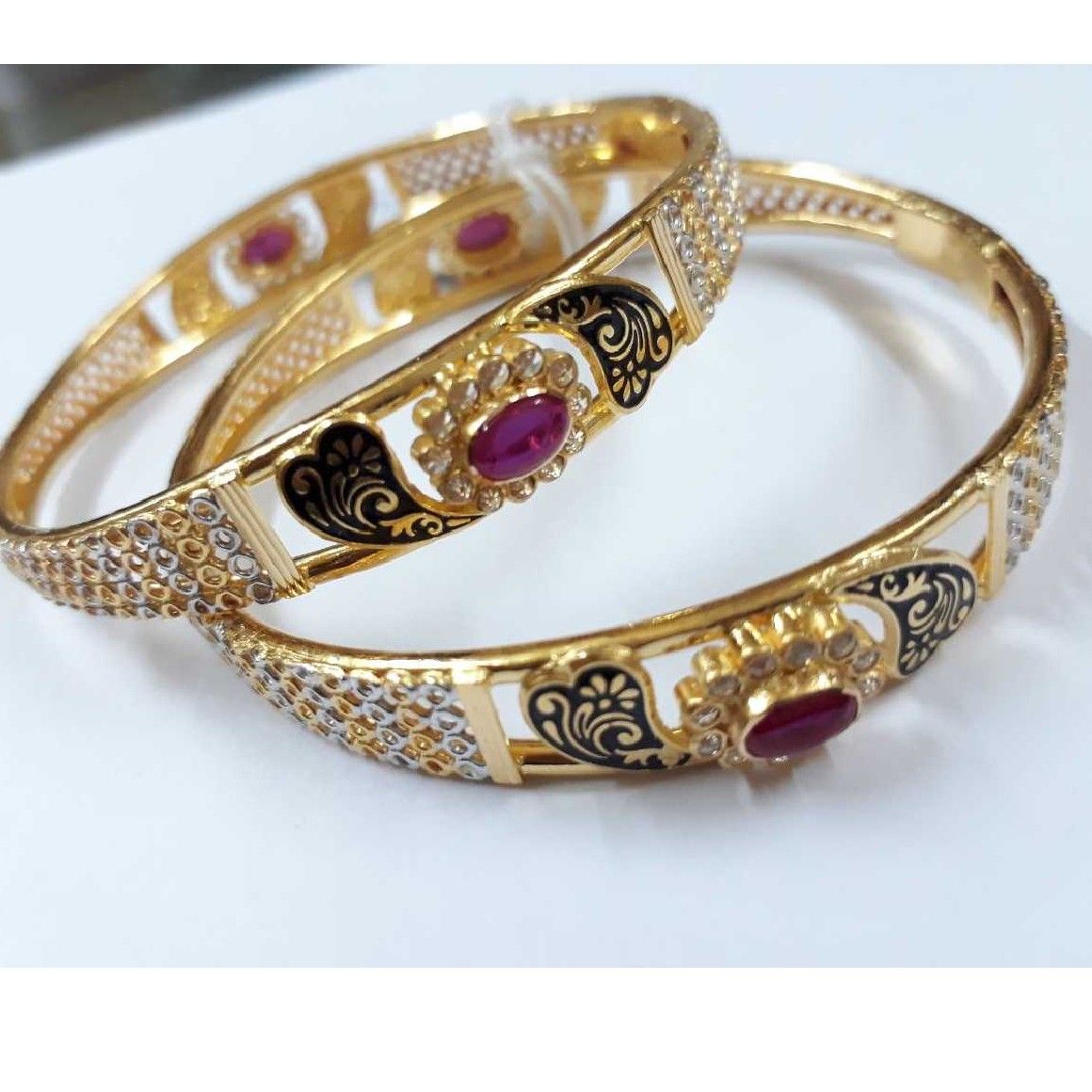 22KT Gold Indian Fancy Bangles