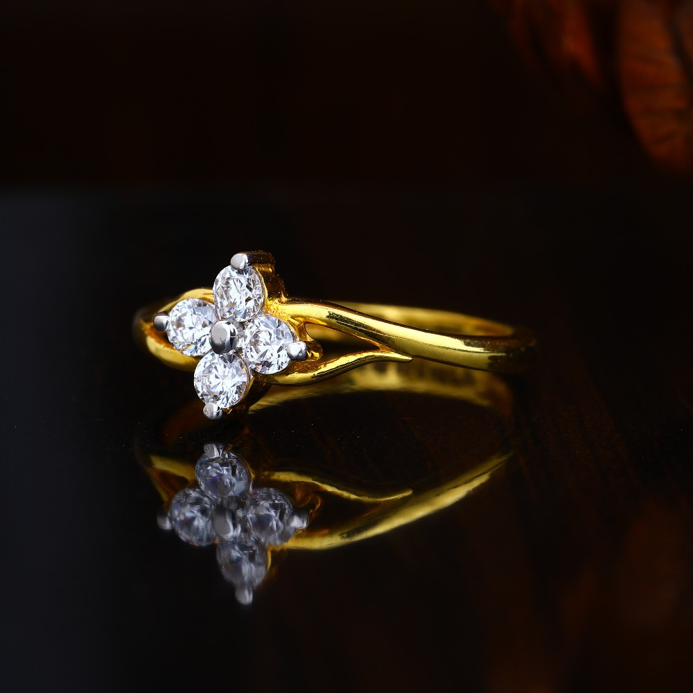 22KT Gold Hallmark Trendy Ring