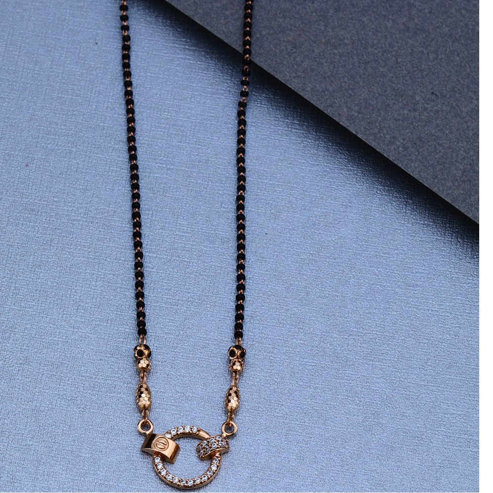 18KT Rose Gold Daily wear Mangalsutra